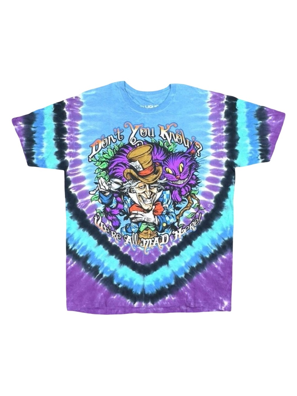 Liquid Blue Don’t You Know Tie Dye Crew Neck Tee - Size Large